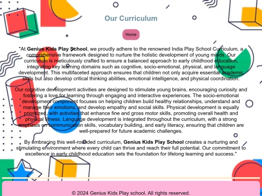 playschool/curriculum screenshot