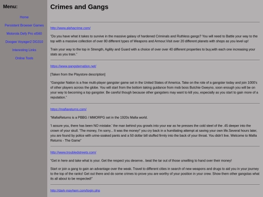 crimes screenshot