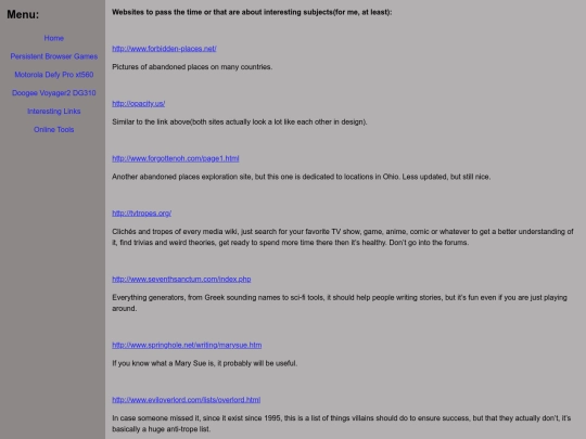 sites screenshot