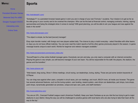 sports screenshot