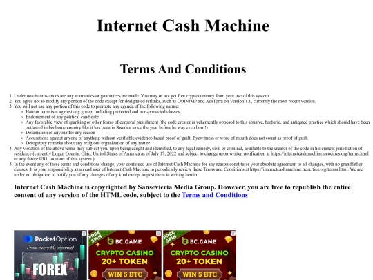 terms screenshot