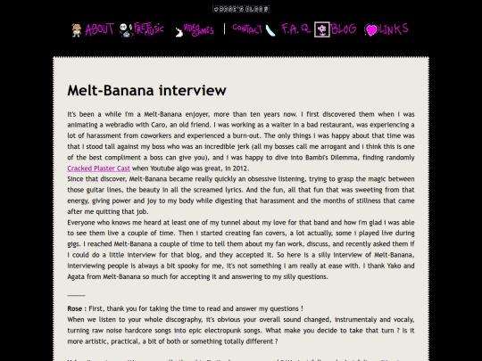 posts/melt-banana-interview screenshot