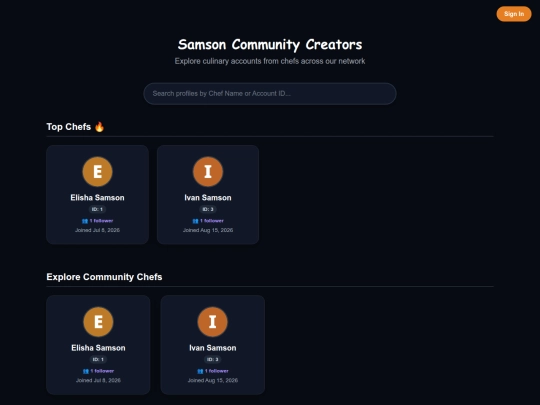 profiles screenshot