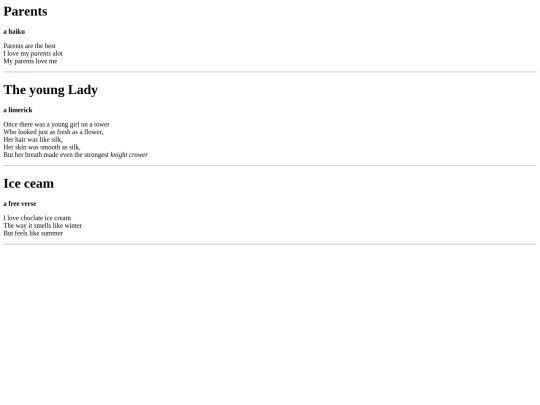 Poems screenshot