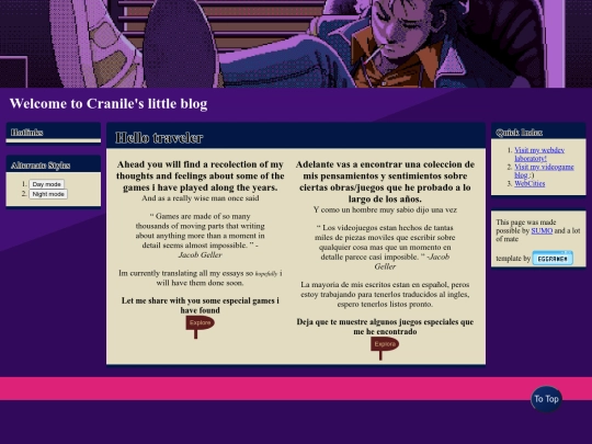 pages/gamesBlog screenshot