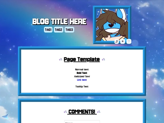 blog/blogtemplate screenshot