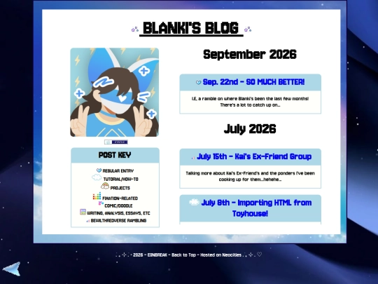 blog screenshot