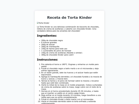 Recetario Emilia/torta_kinder screenshot