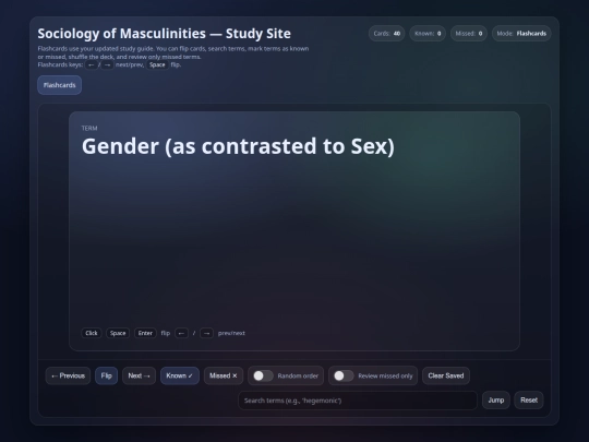 flashcards screenshot