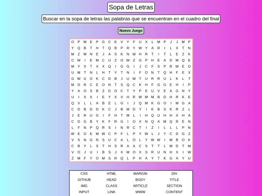 SopaLetras screenshot