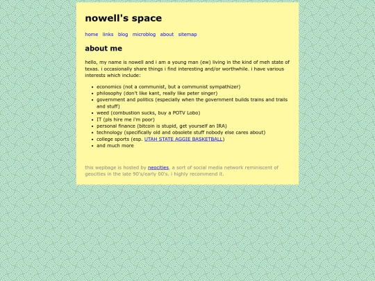 aboutme screenshot