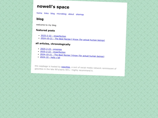 blog screenshot