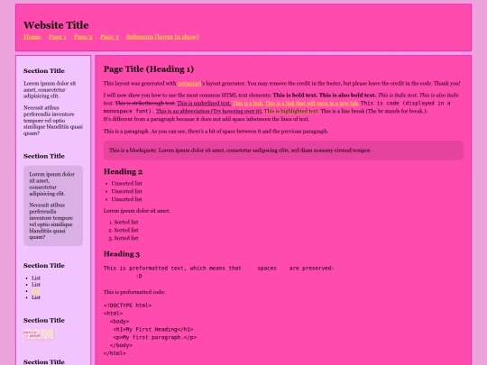 index screenshot