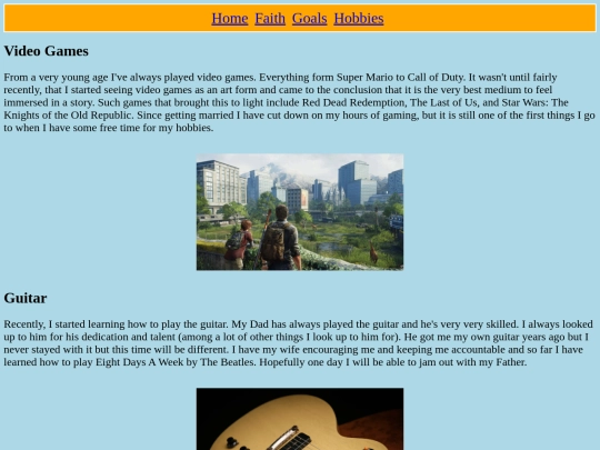hobbies screenshot