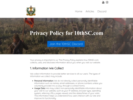 privacy-policy screenshot