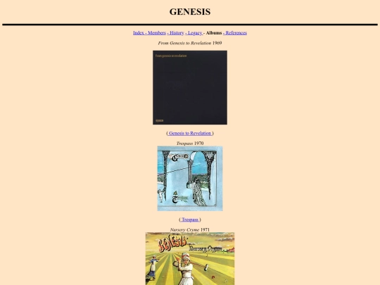 Albums screenshot