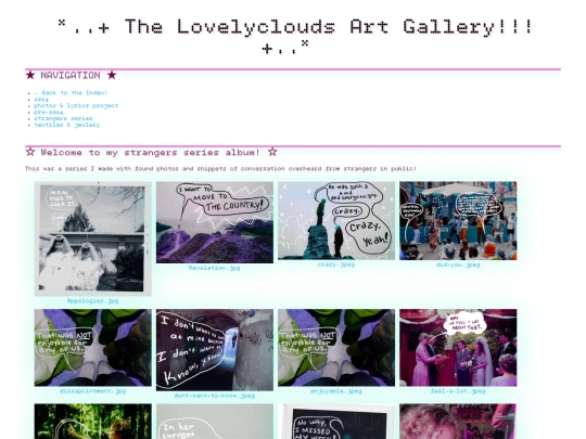 art_gallery/the-lovelyclouds-art-gallery/strangers-series screenshot