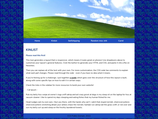 kinlist screenshot