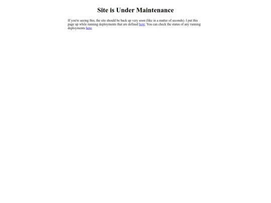 maintenance screenshot