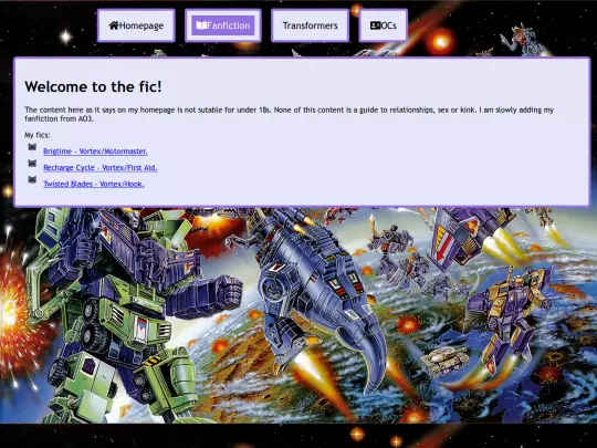 Fanfiction screenshot