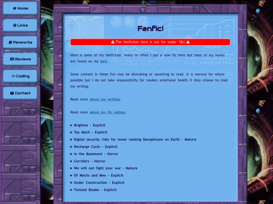 fanworks/fanfics/fanfiction screenshot
