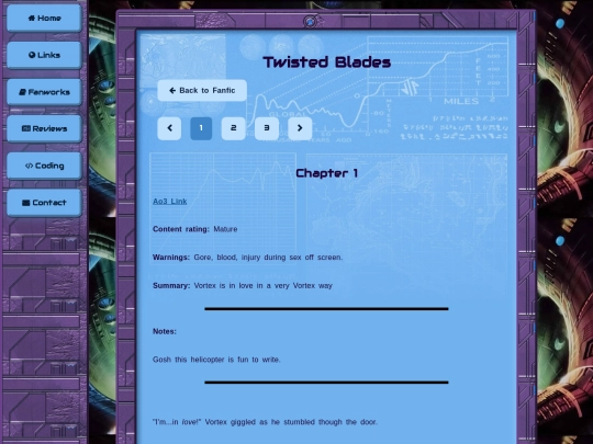 fanworks/fanfics/twisted_blades/twisted_blades1 screenshot