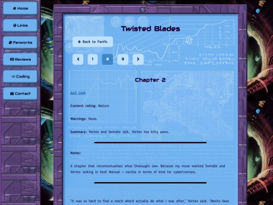 fanworks/fanfics/twisted_blades/twisted_blades2 screenshot