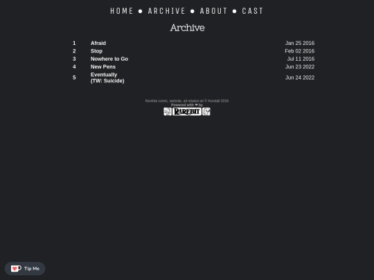 archive screenshot