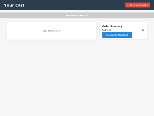 cart screenshot