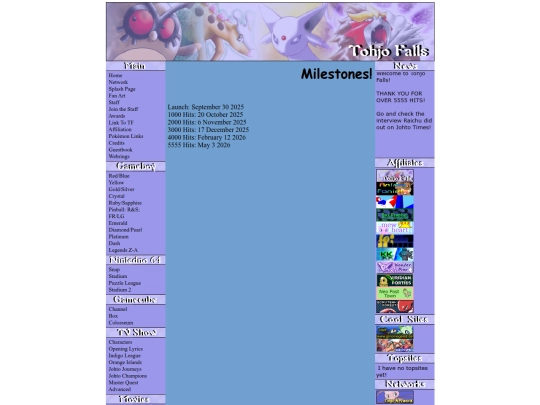 milestones screenshot