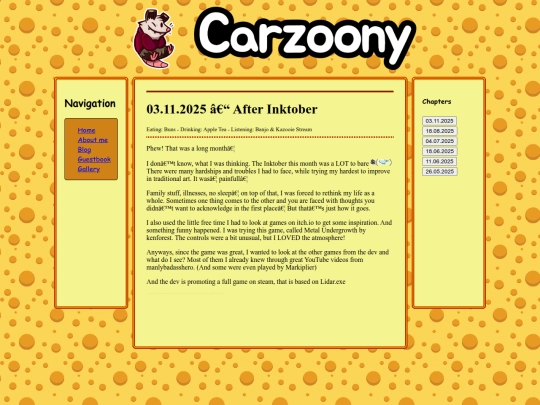 BLOG screenshot