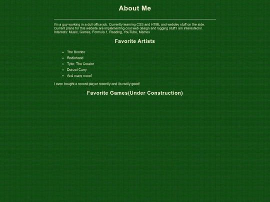 aboutme screenshot