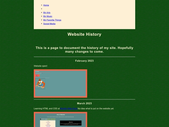 history screenshot