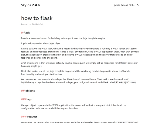 posts/flask-notes screenshot