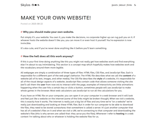 posts/make-a-website screenshot