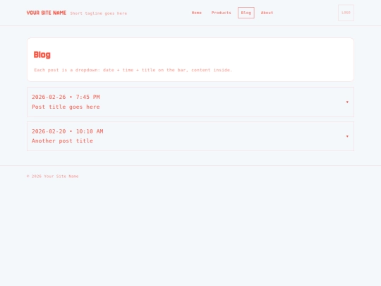 blog screenshot