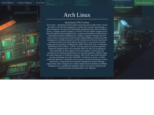 arch screenshot