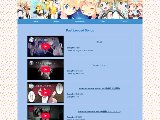 infodumps/faves/looping screenshot