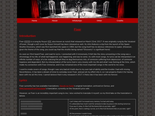 infodumps/fixer screenshot