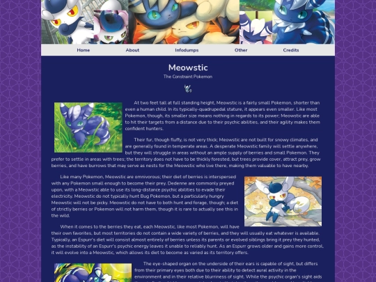 infodumps/meowstic screenshot