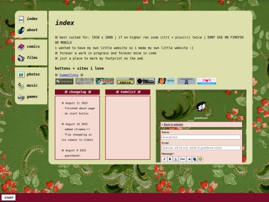 index screenshot