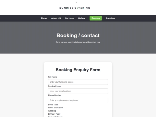 booking screenshot