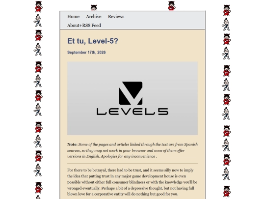 posts/Et-Tu-Level-5 screenshot