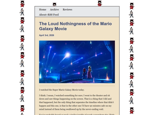 posts/The-Loud-Nothingness-Of-The-Mario-Galaxy-Movie screenshot