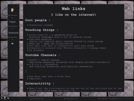 links screenshot