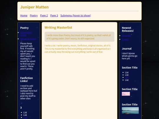 Poetry screenshot