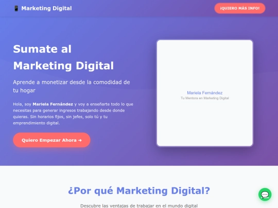 Markentingdigitalmf/Paginaembudo screenshot