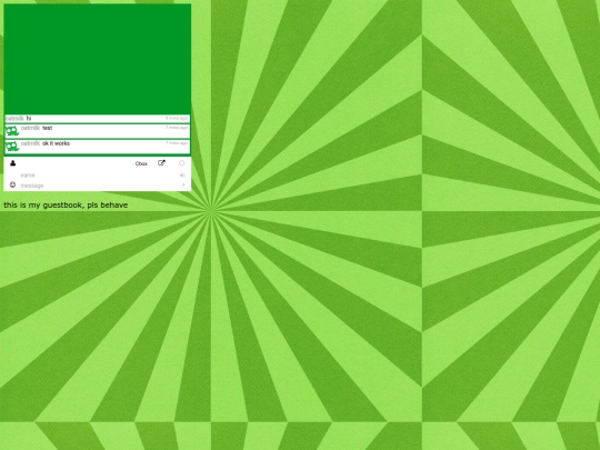 guestbook screenshot