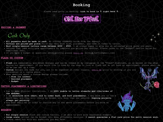 Booking screenshot