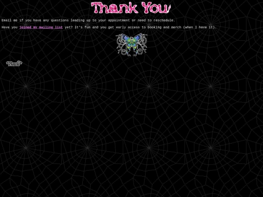 thankyou screenshot